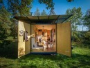 Gaia the Off-the-Grid House is made of a shipping container, is entirely self-sufficient and very cozy