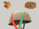 The Grow-It-Yourself bike helmet is a concept product may of hay and mycelium, sustainable and cheap
