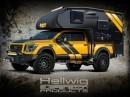 The Hellwig Rule Breaker is a 2016 Nissan Titan XD with a Lance 650 camper, the "ultimate overland camper"