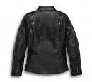 Line stitcher leather jacket