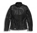 Line stitcher leather jacket