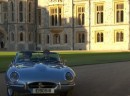 Prince Harry and Meghan Markle Driving in Jaguar E-Type