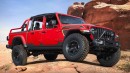 Jeep Red Bare Gladiator Rubicon concept