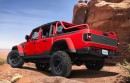 Jeep Red Bare Gladiator Rubicon concept