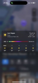 Apple Maps weather information