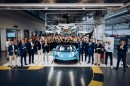 Lamborghini Workers and Executives Next to the Last Aventador Ever Made