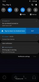 Android Auto running on Samsung Galaxy Note9