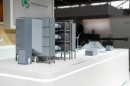 Model of a Direct Air Capture unit at the VW Group stand at the IAA Summit
