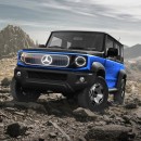 Mercedes-Benz G-Class EQG x Jimny rendering by KDesign AG