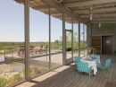 The Locomotive Ranch Trailer is a luxury, gorgeous lake house built around a 1954 Spartan trailer