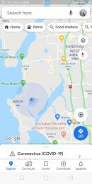 Google Maps blue dot