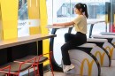 McDonald's China introduces exercise bikes to ease customers' conscience and charge their devices