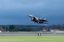 F-15E Strike Eagle taking off from RAF Lakenheath