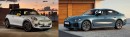 While they're both "subcompact cars," one cannot expect a fair comparison between the tiny 2-door Mini Cooper E and the 4-door fastback BMW i4
