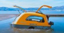 The MiniBig trailer boat is equal parts trailer and boat, very cute