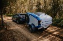 The Mink-E teardrop trailer is designed for EV towing, is lighter, more sustainable, and more expensive