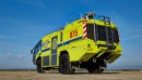 Fire-fighting vehicles are red, fire-red - almost everywhere in the world. It's a different story for airport firefighting vehicles produced by Rosenbauer