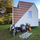 The Mountain is a repurposed mobile hunting cabin turned into a gorgeous tiny