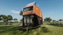 Natura tiny home is very elegant, self-sufficient, mobile tiny house