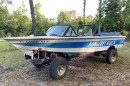 The NautiTruck is made of an Ford F-150 base with a boat on top, is selling at auction