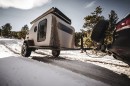 The redesigned and improved NS-1 teardrop trailer is now a "studio apartment with loft" and micro-grid capabilities