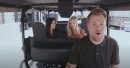 James Corden picks up the cast of Friends, "nearly kills" them