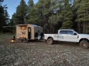 The Outpost Camping Trailer is a tiny home slash off-grid trailer hybrid designed for adventurers who love company