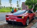 A Ferrari 488 GTB crashed in Hanoi on July 21