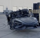 Parts left from a burned McLaren are now for sale