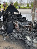 Parts left from a burned McLaren are now for sale
