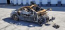 2018 Porsche 911 Turbo S burned to a crisp