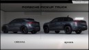 Porsche Cayenne Pickup Truck rendering by Digimods DESIGN