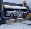 Ford F-150 ends up in the crusher