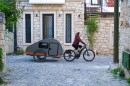 The RoadSnailCamper is an e-bike teardrop trailer that renders bikepacking obsolete