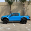 The Rock Buys Smurf Blue Hennessey VelociRaptor V8 Off-Road Pickup Truck