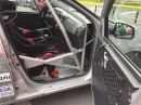 View of Dacia Sandero Rally Car - notice pen holder, light, and pocket on door card