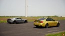BMW M3 drag-smacks Dodge Challenger and Chevrolet Camaro