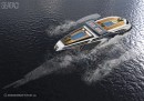 The Seataci concept megayacht can swim like a whale, at least in theory