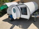 The Gidget Retro Trailer featured a slide-out and a full-kitchen, with an adorable retro design