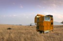 The Solo 01 prototype is a tiny mobile house that bolts onto a rickshaw, has all the creature comforts of home
