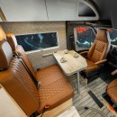 The Rebel 4x4 is a Sprinter-based conversion with a pullout bedroom and transformable bathroom