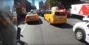 Riding through Manhattan traffic