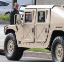 Arnold Schwarzenegger Drives a AM General "Termiantor" Hummer
