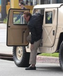 Arnold Schwarzenegger Drives a AM General "Termiantor" Hummer