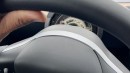 Tesla Model Y lost its steering wheel a while after delivery
