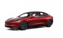 Tesla Model 3 in Ultra Red