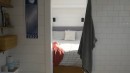 Affordable tiny house bedroom