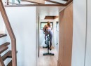 The Trahan is a custom tiny home that comes with its own micro-gym