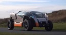 This is the one-off TVR Scamander prototype, a functional amphibious off-roader with multiple functionality