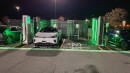 Volkswagen ID.4 charging at an EA station